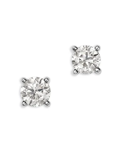 Diamond Certified Solitaire Studs 14K White Gold, 1.0 tcw, 1.50 and 2.0 tcw