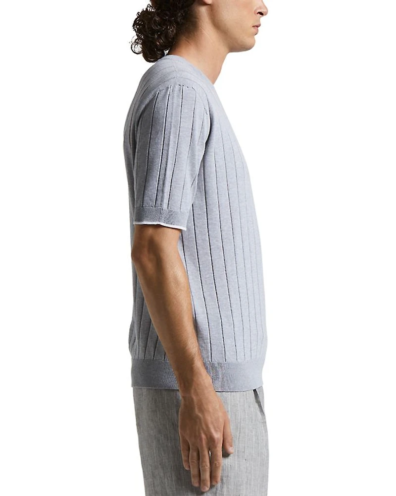 Short Sleeve Textured Sweater