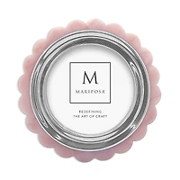 Mariposa Pink Acrylic Scallop Round Frame, 6 Round