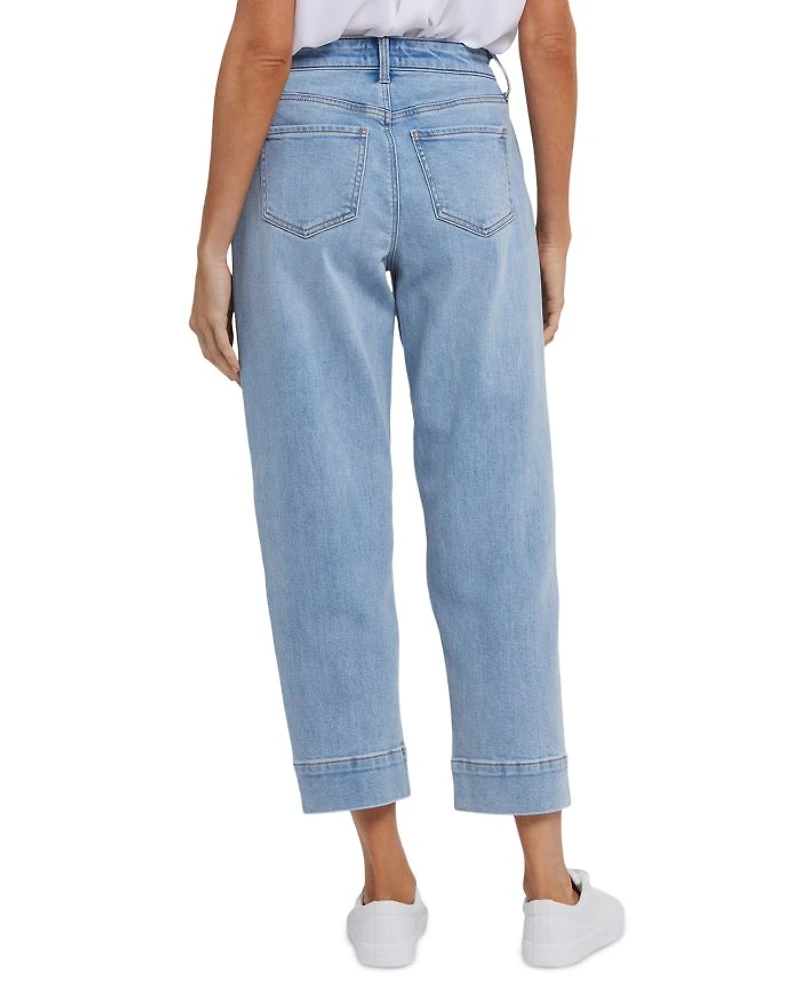 High Rise Balloon Ankle Jeans Santiago Sea