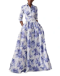 Carolina Herrera Floral Print Ball Skirt