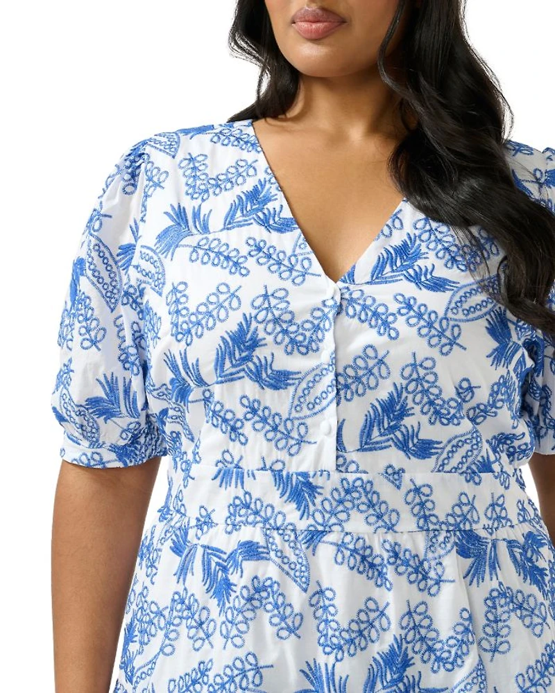 La Croisette Embroidered Dress