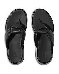 Women's F-Mode Almond Toe Knotted Strap Thong Sandals