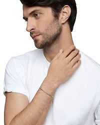 Men's Box Chain Bracelet Sterling Silver, 2.7mm