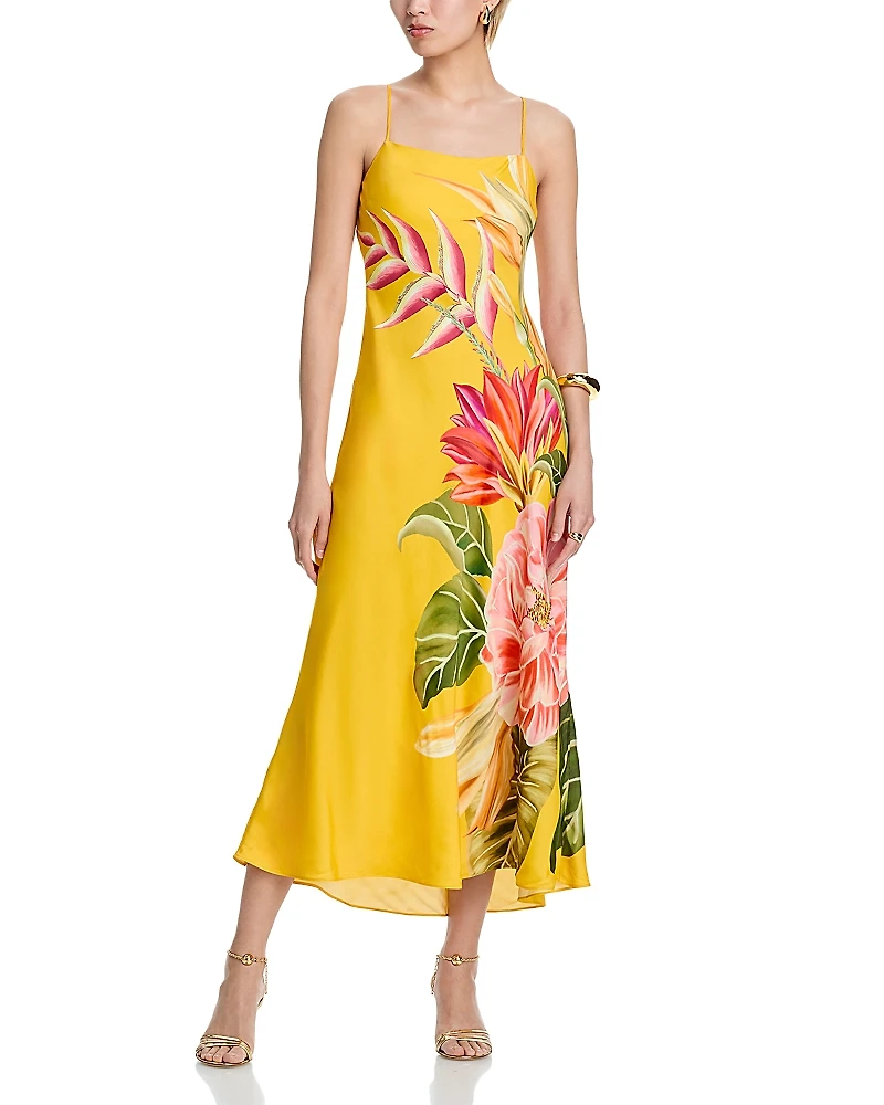 Farm Rio Spring Awakening Yellow Maxi Dress - Exclusive