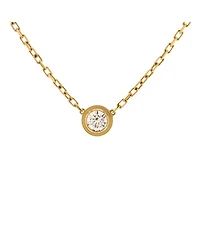 Large D'Amour Pendant Necklace 18K Rose Gold with Diamond