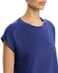 Fine Stretch Jersey Knit Boxy Tee