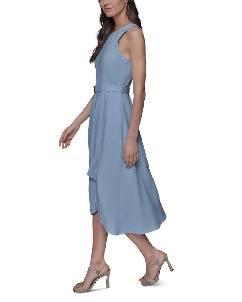 High/Low Belted Dress