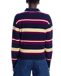 Cashmere Collegiate Striped Polo