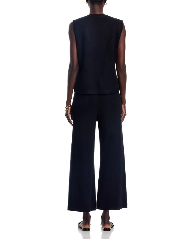 Sweater Vest & Wide Leg Pants Set