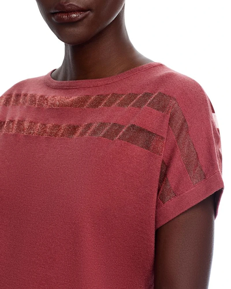 Mesh Inset Sweatshirt