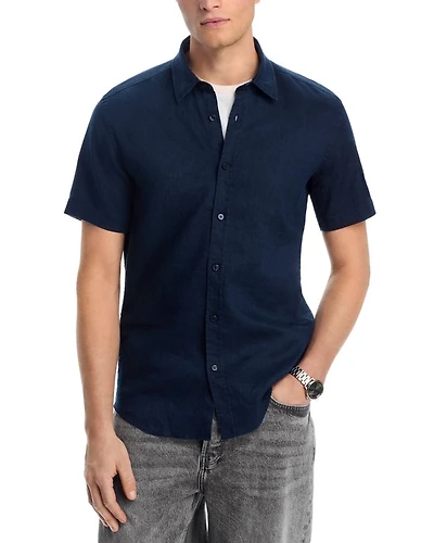 Stretch Linen Roan Slim Fit Shirt