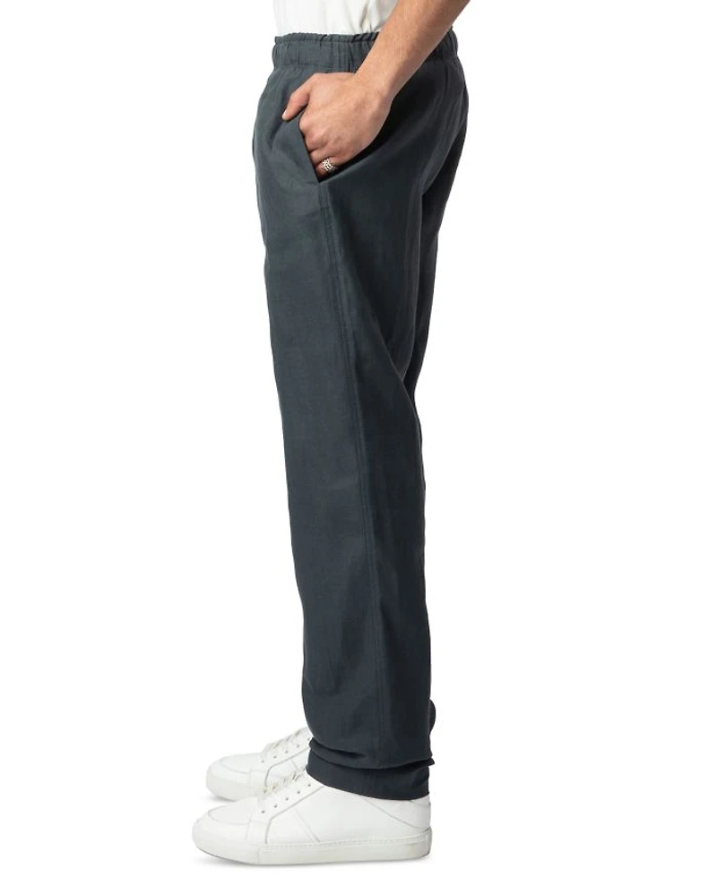 Regular Fit Pull On Linen Pants