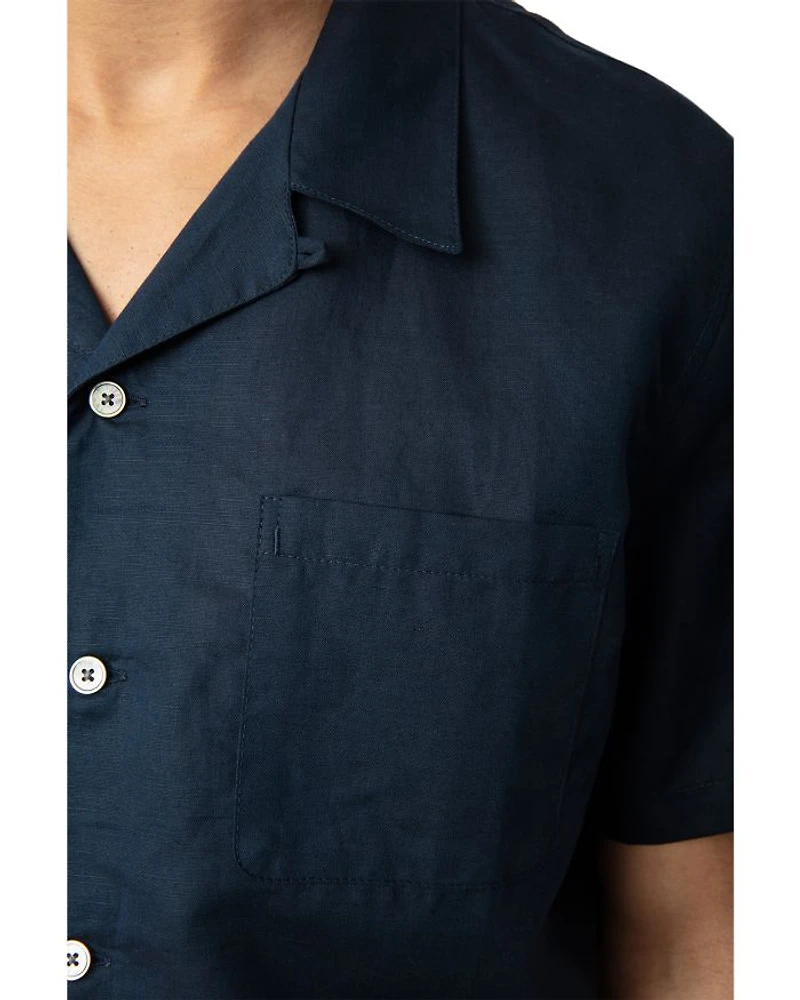 Regular Fit Linen Camp Shirt