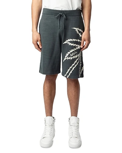 Palm Tree Drawstring Shorts