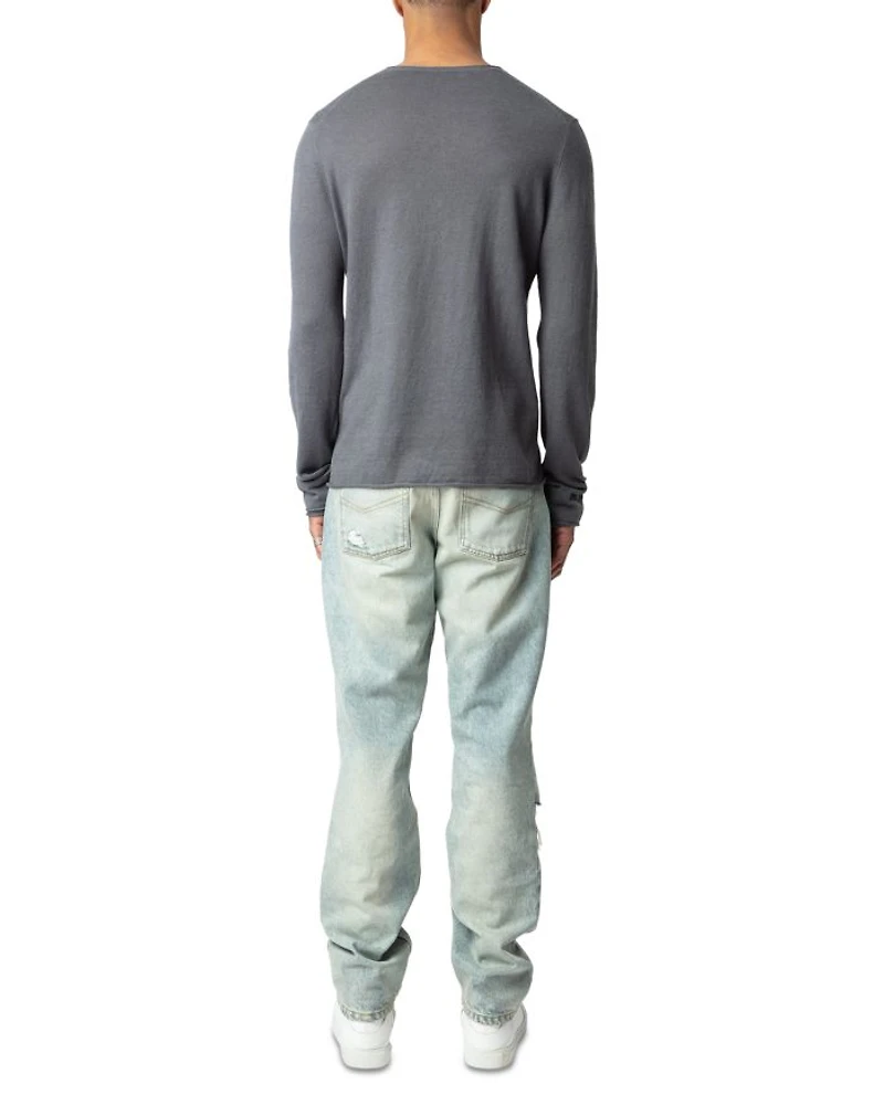 Signature Regular Fit Linen Henley