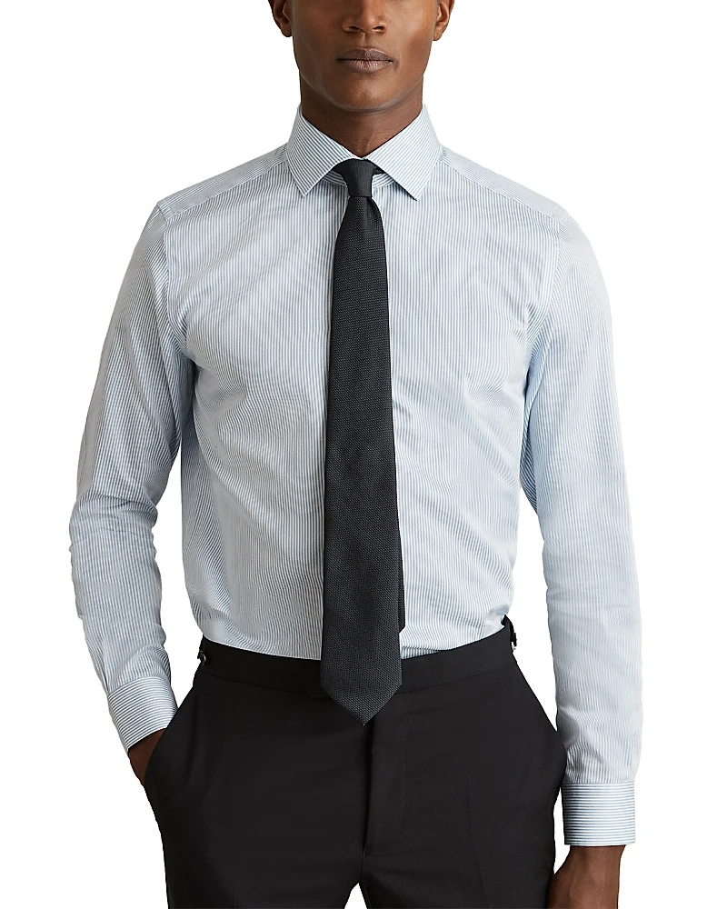 Reiss Remote Bengal Long Sleeve Button Front Shirt