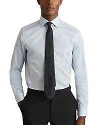 Reiss Remote Bengal Long Sleeve Button Front Shirt