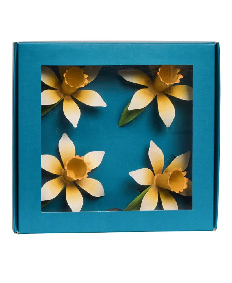 Meadow Walk Daffodil Napkin Rings, Set of 4