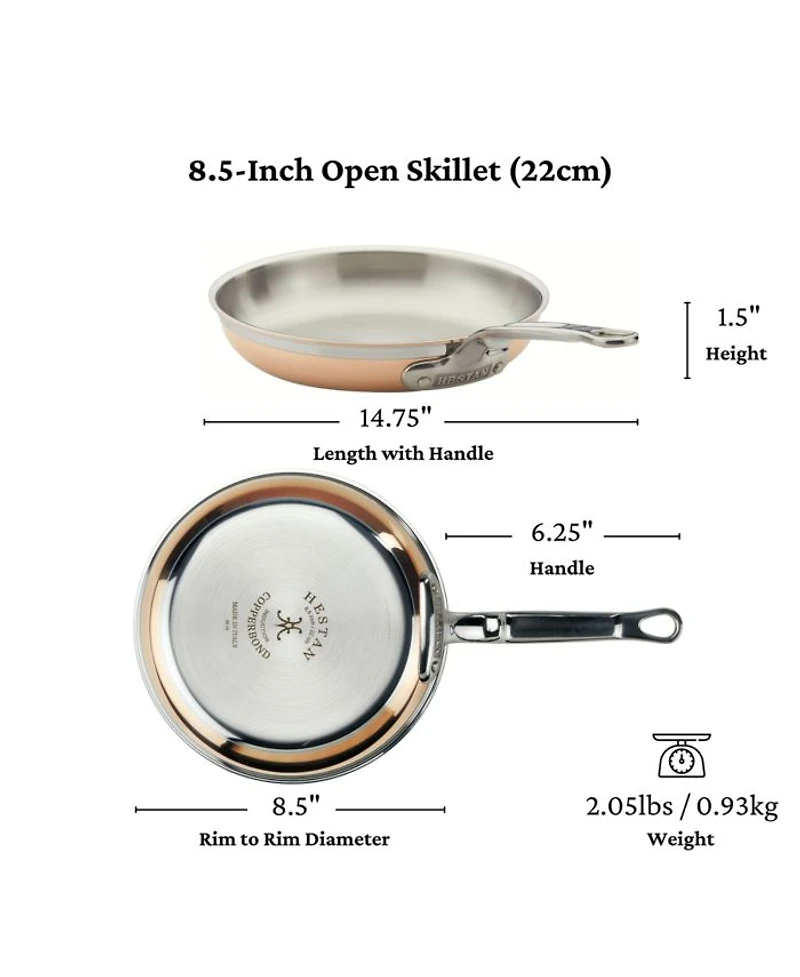 CopperBond® 8.5" Induction Copper Skillet