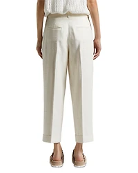 Cuffed Straight Palazzo Pants