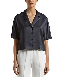 Notch Collar Blouse