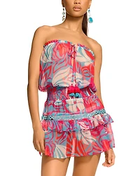 Calypso Jaliyah Strapless Cover Up Mini Dress