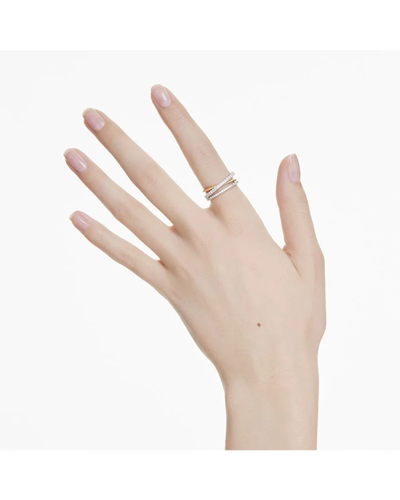 Hyperbola Crystal Multi Row Ring