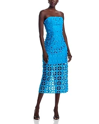 Kait Tile Lace Midi Dress - Exclusive