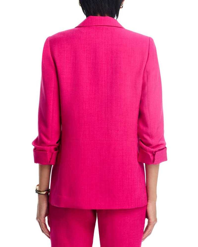 Ruched Sleeve Blazer