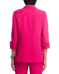 Ruched Sleeve Blazer