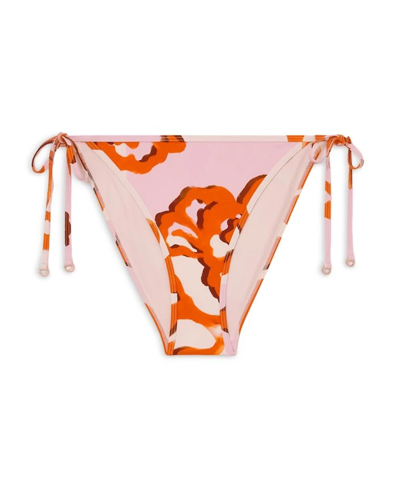 Leaf Print Side Tie Bottom