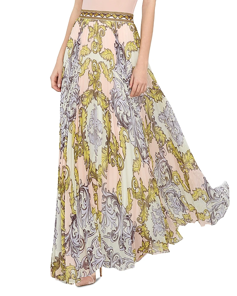 Alice and Olivia Katz Pleated Maxi Skirt