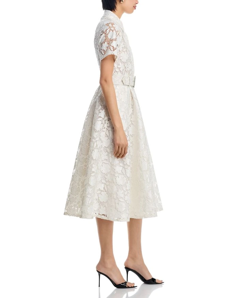 Jean Lace Midi Dress