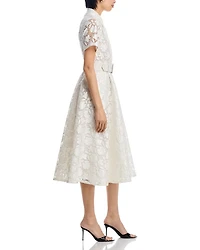 Jean Lace Midi Dress