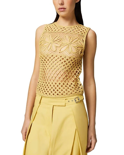 Gonzano Floral Crochet Top
