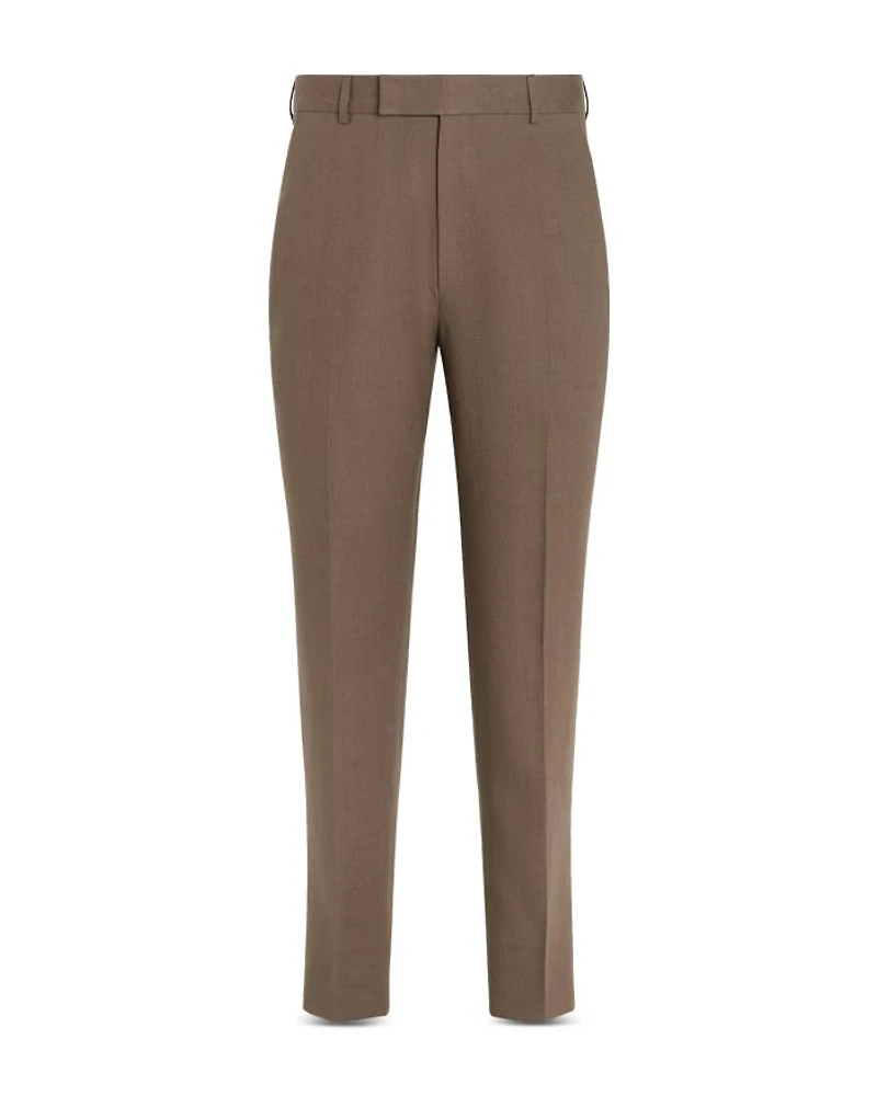 Oasi Lino Regular Fit Linen Trousers