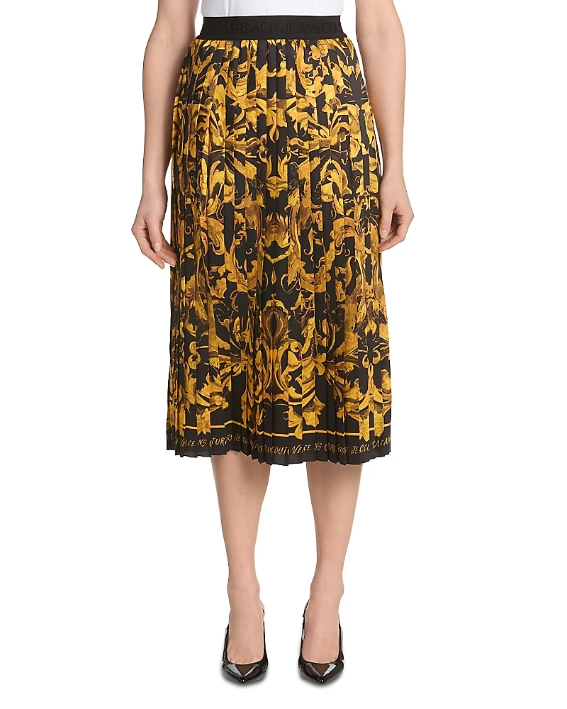 Versace Jeans Couture Pleated Midi Skirt