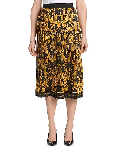 Versace Jeans Couture Pleated Midi Skirt