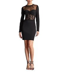 Tadashi Shoji Bliss Corset Mini Dress