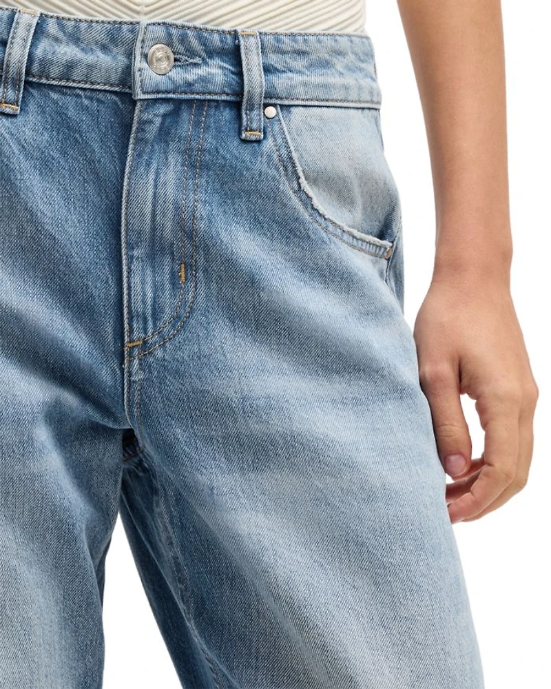 Daelya Straight Jeans Open Bu