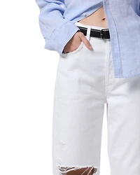 Ayla High Rise Baggy Jeans Zinc