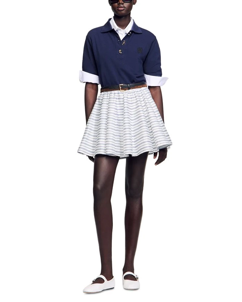 Spiral Print Skater Skirt - Exclusive