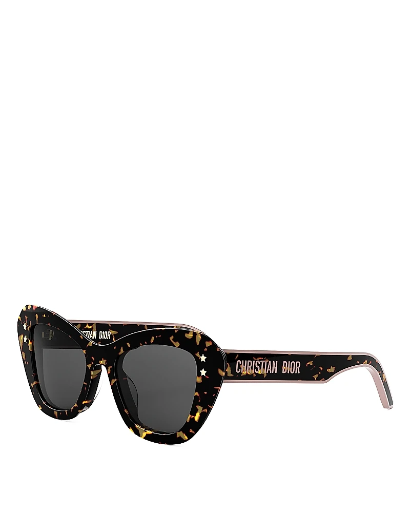 Dior DiorPacific B3U Havana Butterfly Sunglasses, 52mm