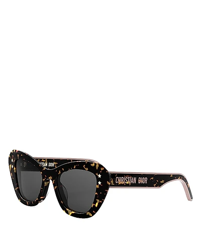 Dior DiorPacific B3U Havana Butterfly Sunglasses, 52mm
