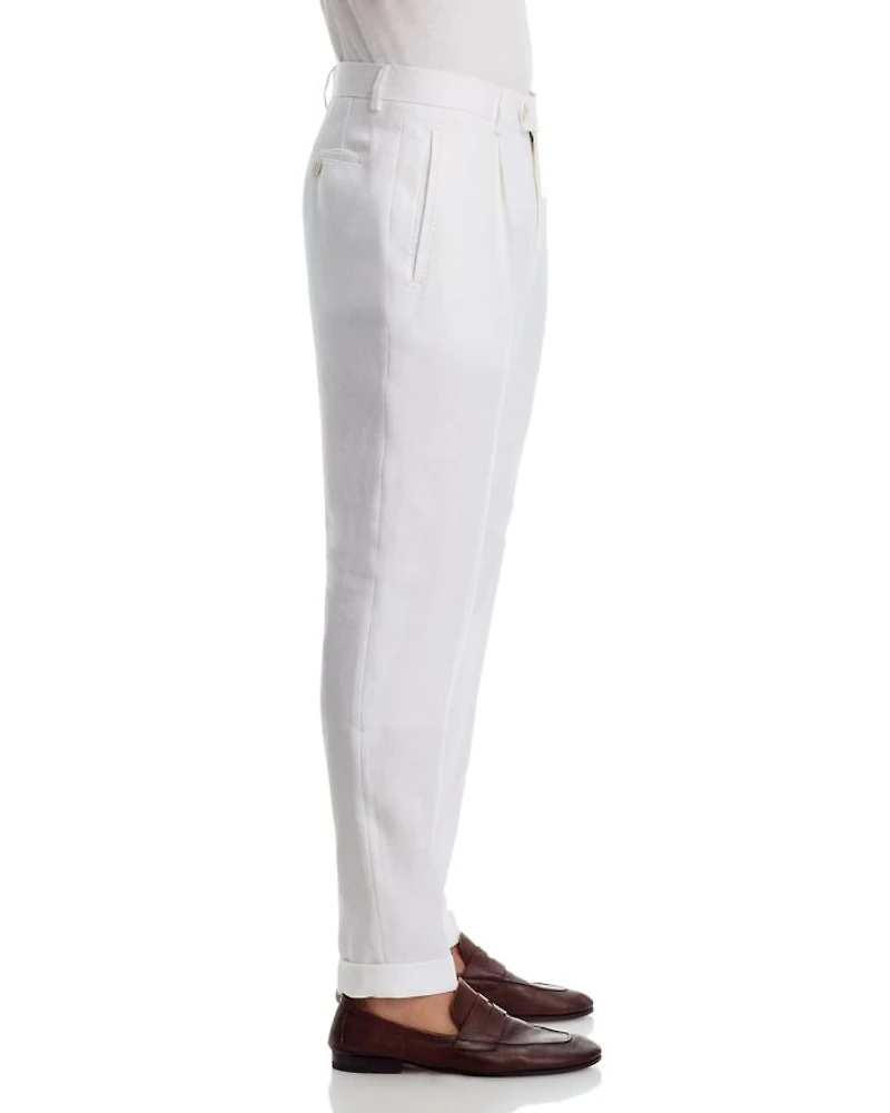 Camel Peet Pleated Pants