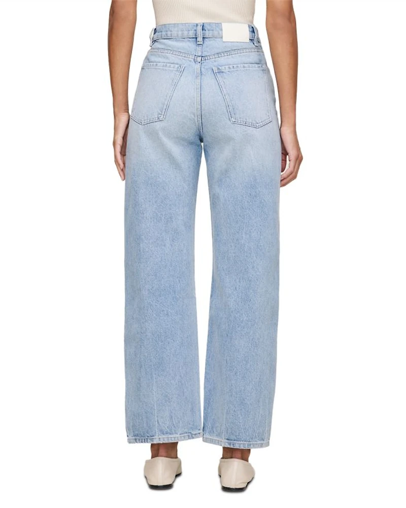Karmine High Rise Refined Wide Leg Jeans Vintage Light