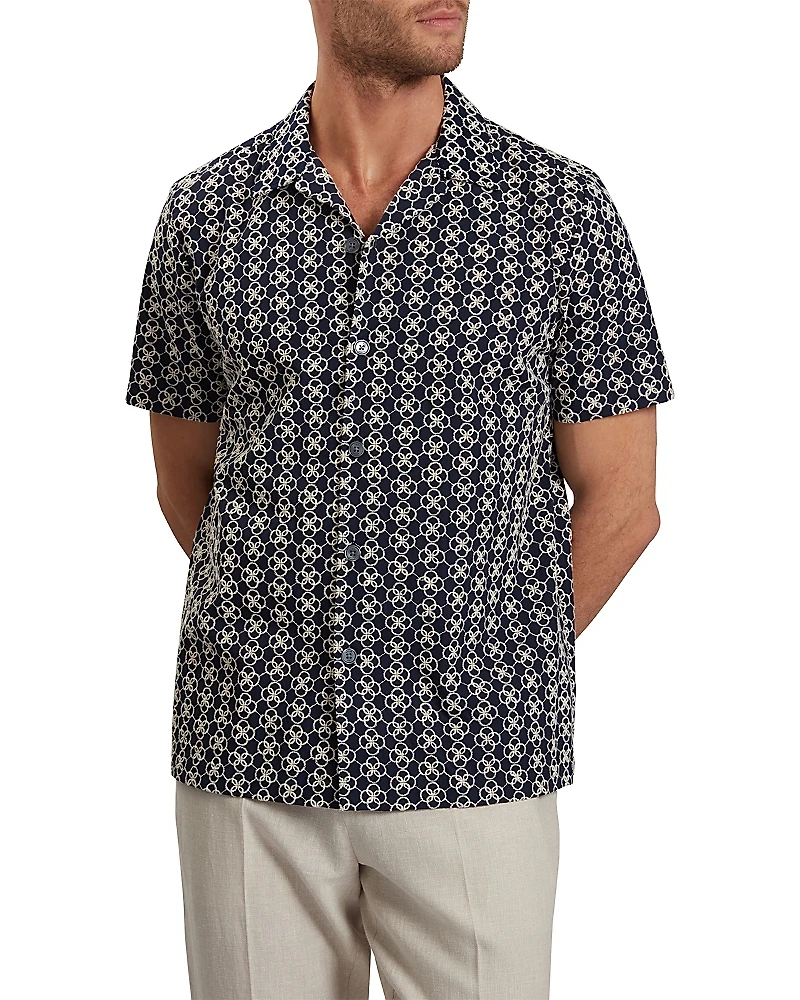 Ted Baker Finlays Relaxed Fit Embroidered Shirt