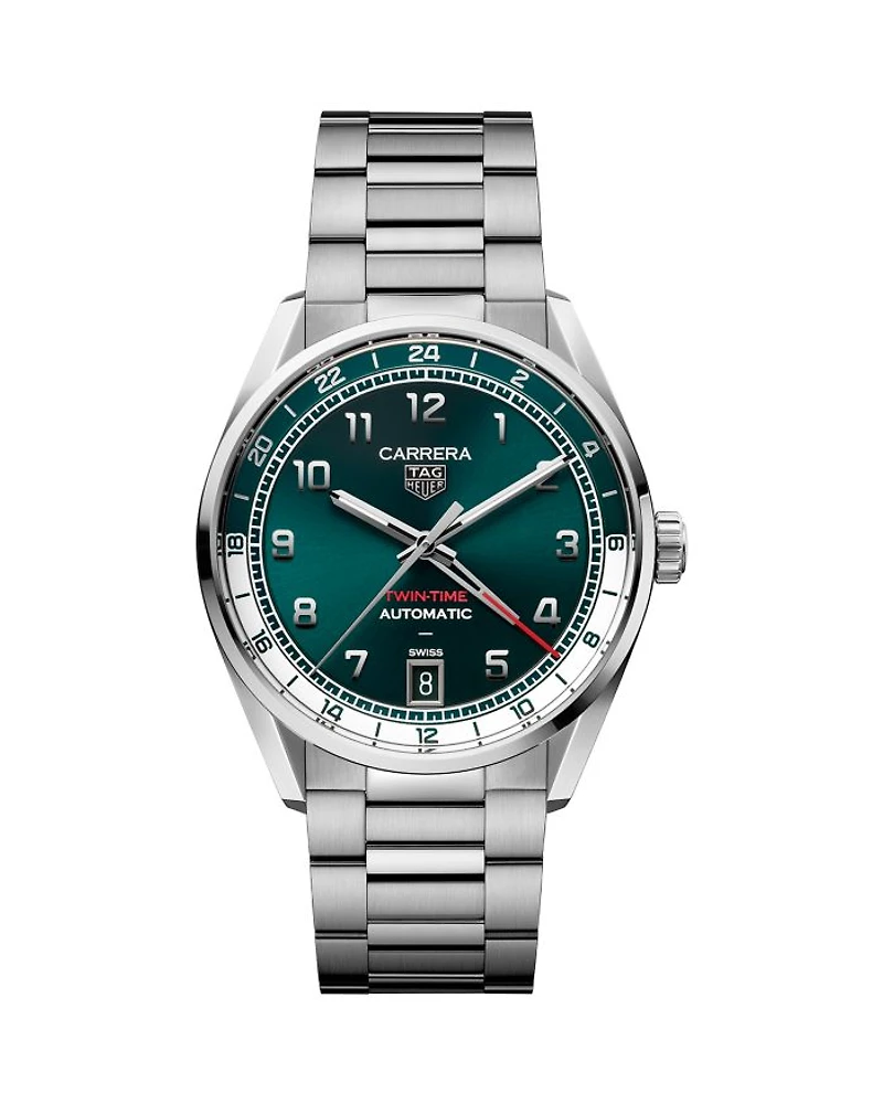 Carrera Twin-Time Automatic Watch, 41mm