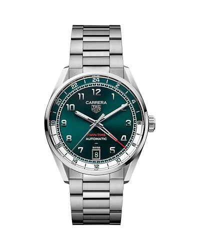 Carrera Twin-Time Automatic Watch, 41mm